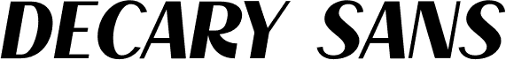 Decary Sans LightIt PERSONAL USE Regular
