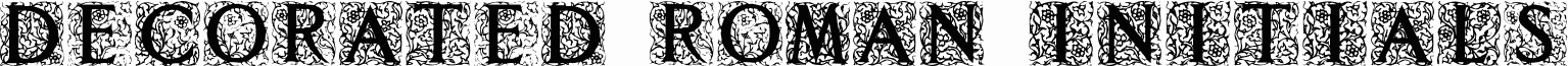 Decorated Roman Initials