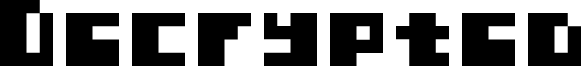 Preview of the Decrypted font