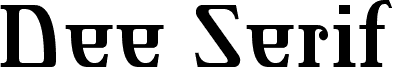 Dee Serif Bold