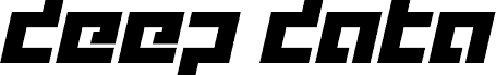 Vista previa de la fuente deep data expanded italic