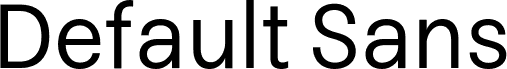 Default Sans Regular
