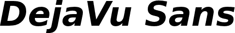 DejaVu Sans Bold Oblique