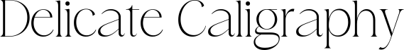 Delicate Caligraphy Demo