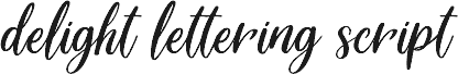 Delight Lettering Script DEMO Regular