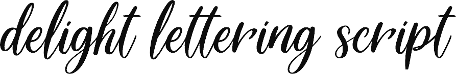 Delight Lettering Script DEMO Regular font | Fonts2u.com