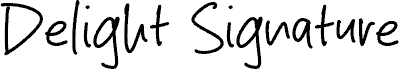 Delight Signature шрифт