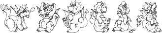 Preview of the Delightful Lil Dragons font