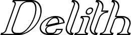 Delith Demo Line Italic