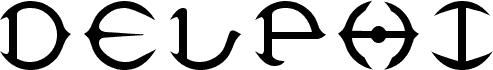 Preview of the Delphi font