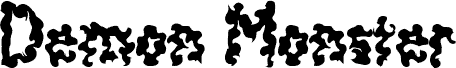 Demon Monster font