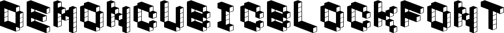 DemonCubicBlockFont Dark