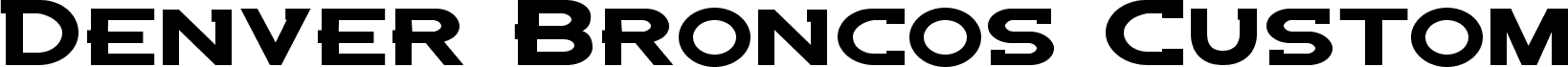Preview of the Denver Broncos Custom font