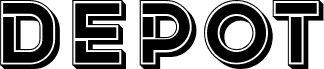 Preview of the Depot Filled Regular font