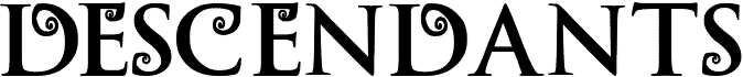 Preview of the Descendants Alphabet font