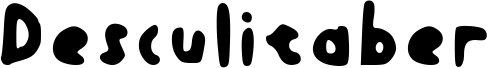 Preview of the Desculitaber Lt Version Regular font
