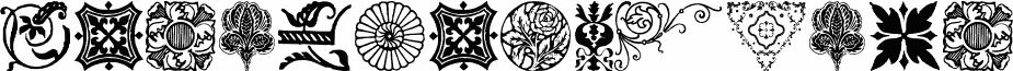 Preview of the DesignerMotifs font