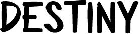 DESTINY Schriftart