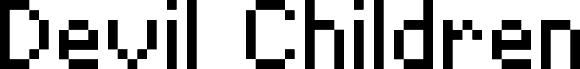 Preview of the Devil Children GBC English Patch Font Regular font
