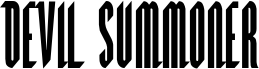 Preview of the Devil Summoner Condensed font