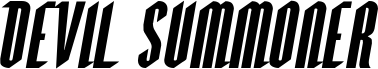 Preview of the Devil Summoner Expanded Italic font