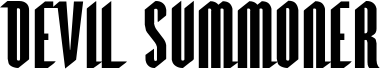 Preview of the Devil Summoner Expanded font