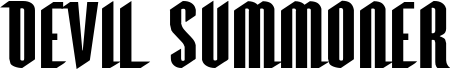 Preview of the Devil Summoner Extra-Expanded font
