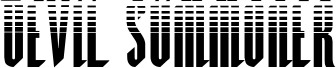 Preview of the Devil Summoner Halftone font