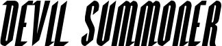 Preview of the Devil Summoner Italic font