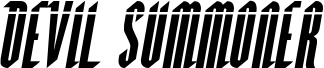 Preview of the Devil Summoner Laser Italic font