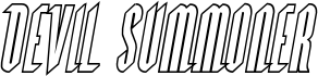 Preview of the Devil Summoner Outline Italic font