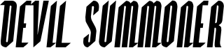 Preview of the Devil Summoner Semi-Italic font