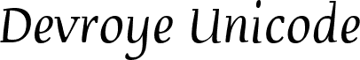 Devroye Unicode