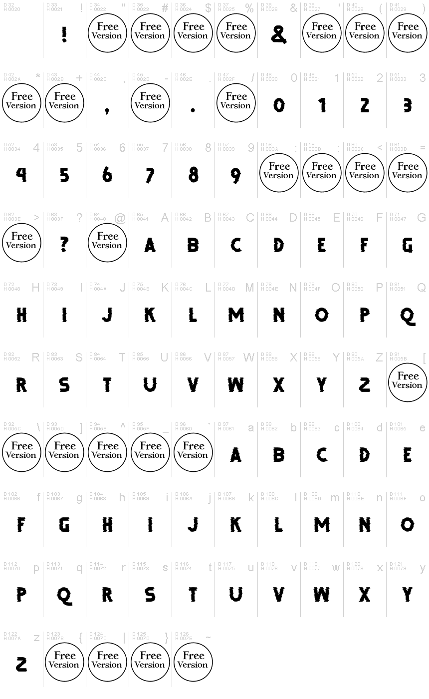 DEBUG FREE TRIAL font | Fonts2u.com