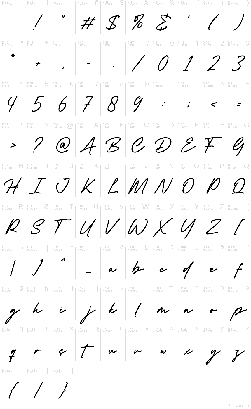 Dellamor font