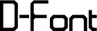 D-Font Regular