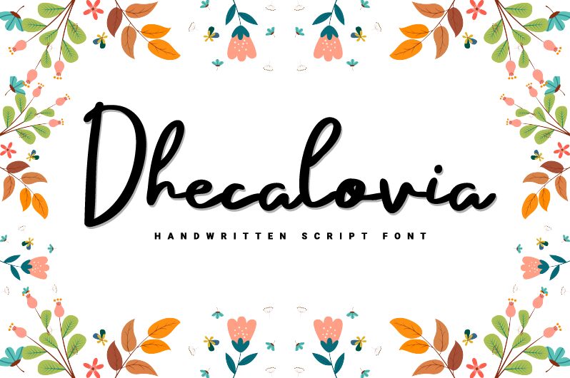 Dhecalovia Schriftart