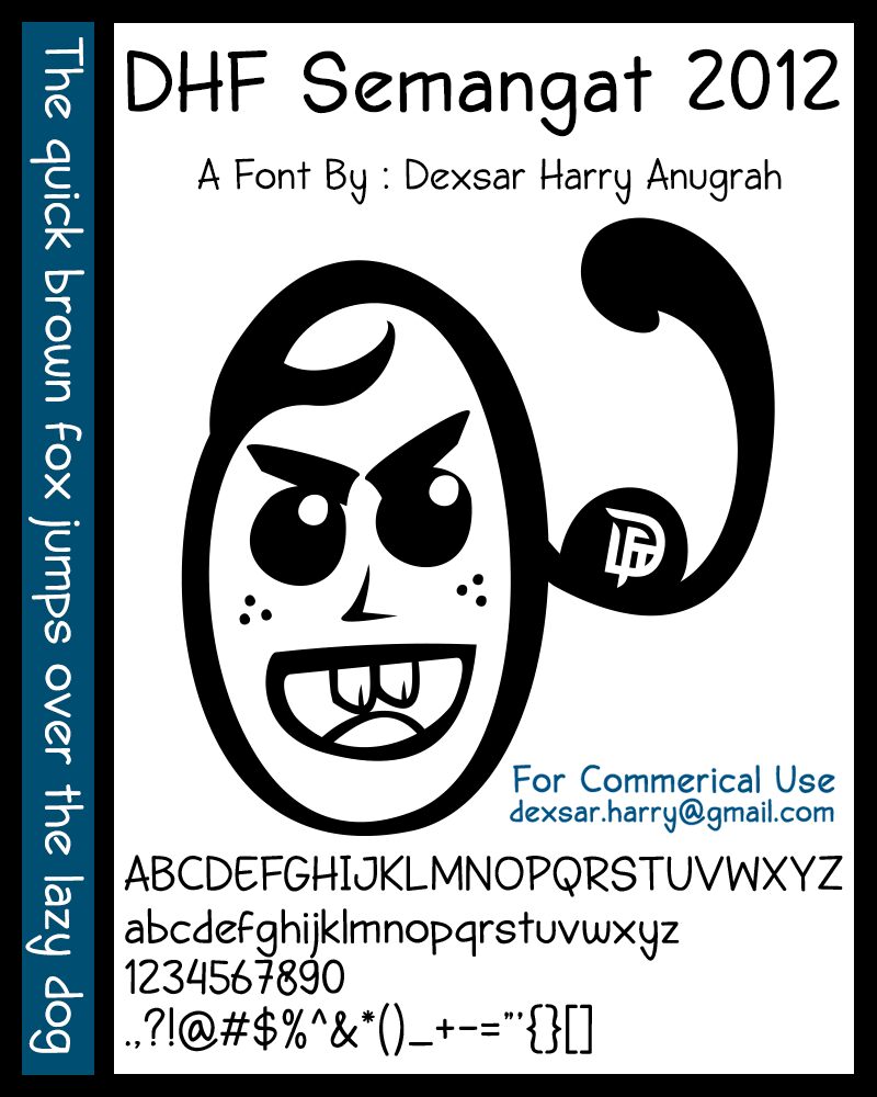 DHF Semangat 2012 Schriftart