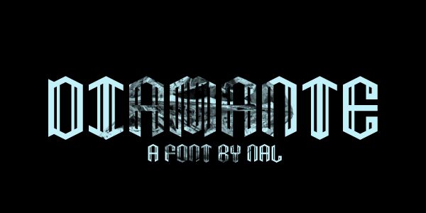 Diamante Schriftart
