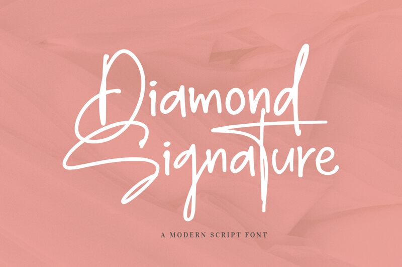 Diamond Signature Schriftart
