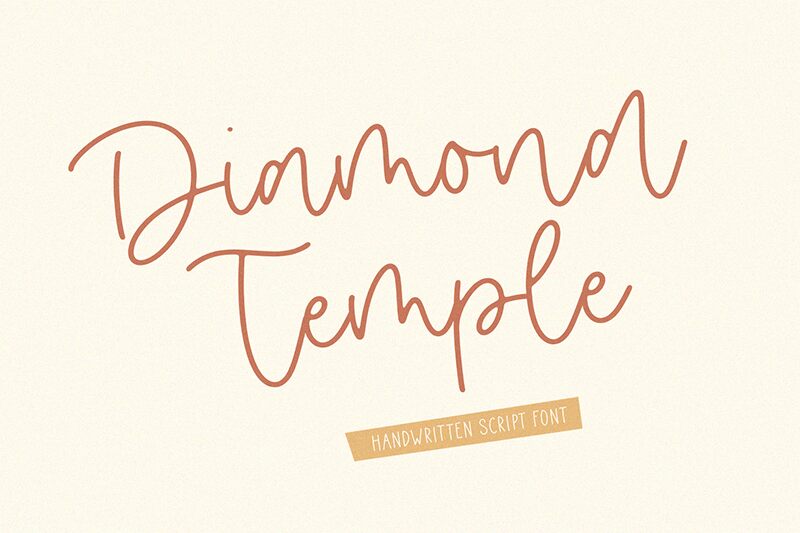 Diamond Temple Druh písma