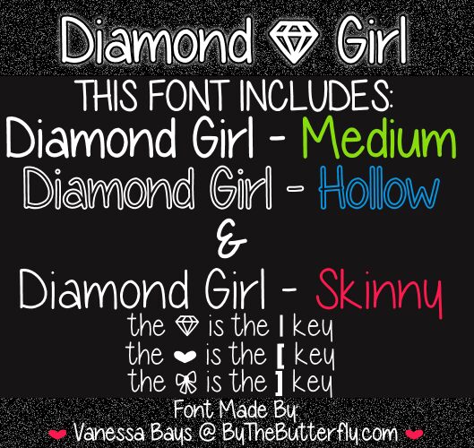 Diamondgirl Schriftart