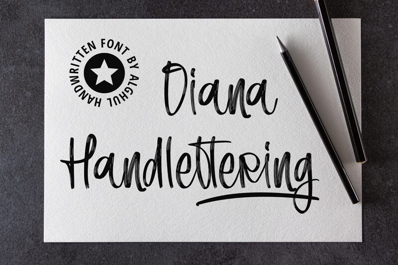 Diana Handlettering Schriftart
