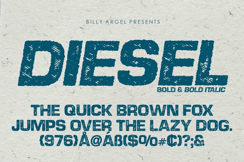 DIESEL Schriftart