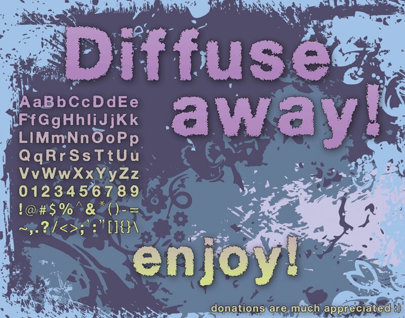 Diffuse-Away Шрифт