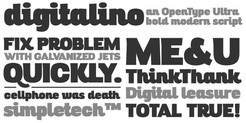 Digitalino Schriftart