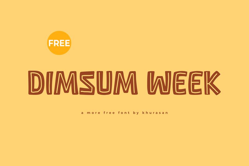 Dimsum Week Schriftart