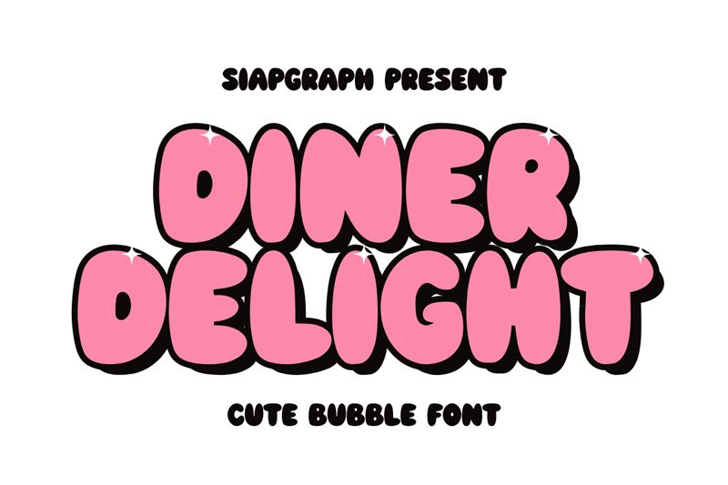 Diner Delight Шрифт
