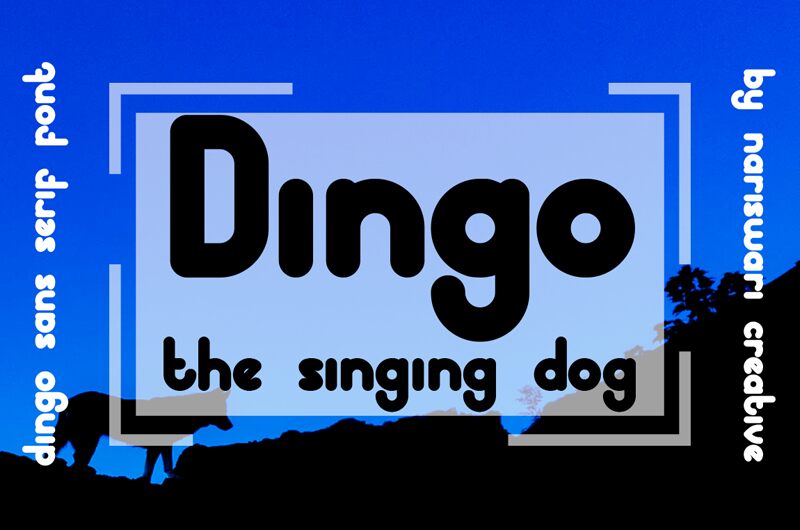 dingo the singing dog Schriftart