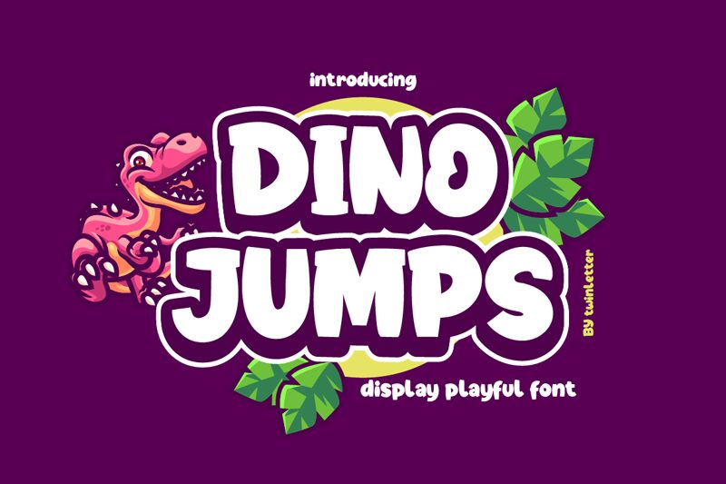 Dino Jumps Schriftart